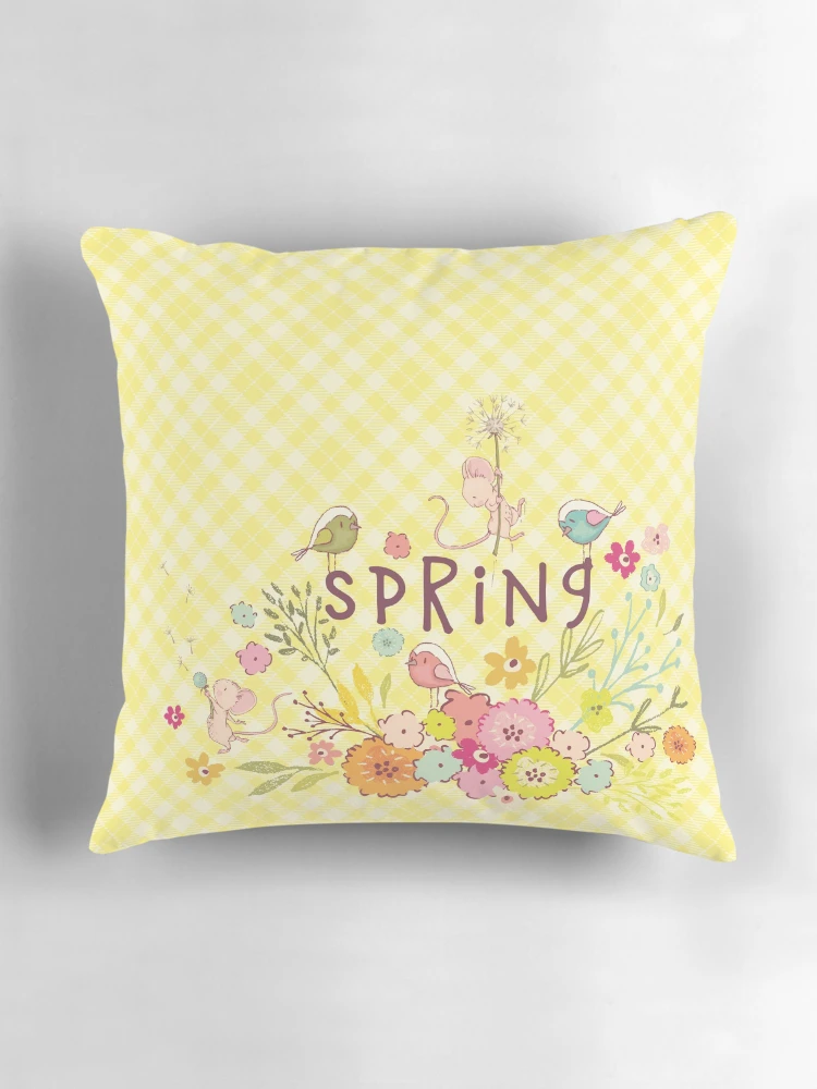 Aperçu 3 sur 4. Coussin avec l'œuvre Sweet Spring créée et vendue par Mandala Of Life.