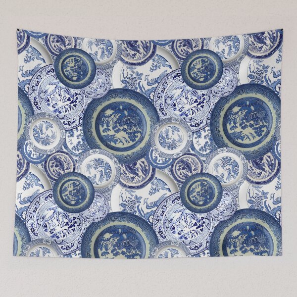 Item preview,  Willow Pattern Plates designed and sold by ViscountBlip.