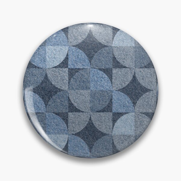 Item preview, Abstract Retro 1960s Seamless Pattern, Blue Jeans Surface designed and sold by teaw-teaw.