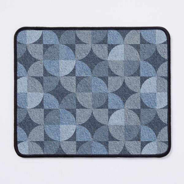 Item preview, Abstract Retro 1960s Seamless Pattern, Blue Jeans Surface designed and sold by teaw-teaw.