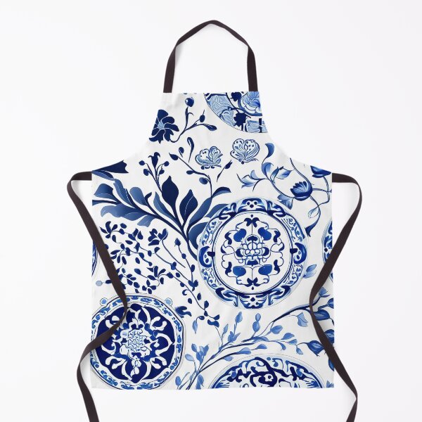 Item preview, Blue and white china plate design designed and sold by SHESELLSTEES.