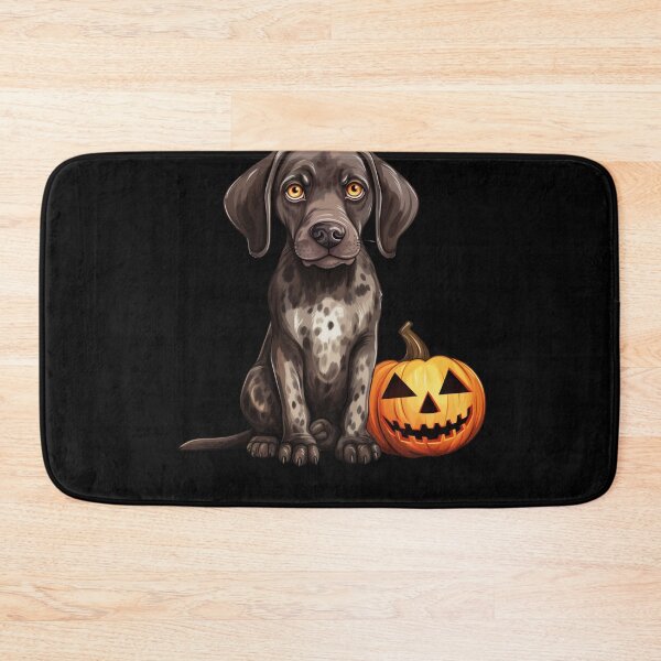 Item preview, Shorthair German Pointer with Pumpkin Halloween designed and sold by ArtFromBeyond.
