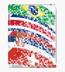 Abstract composition of the flags of national sports teams iPad Case/Skin