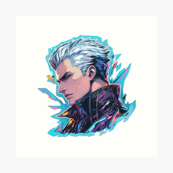 Vergil Autism Warrior Pearl Postcard Print Devil May Cry 