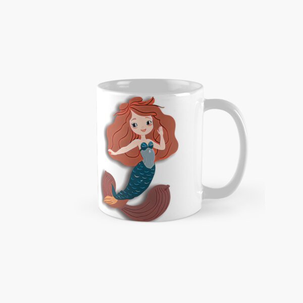 Artikel-Vorschau von Die kleine Meerjungfrau mit lockigem Haardesign, designt und verkauft von AbayArt Shopping.