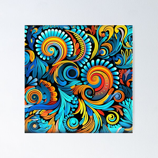 Item preview, Colored ethnic pattern designed and sold by Nataliia Kholodniak.