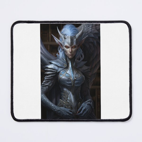 Item preview, A beautiful alluring lady dragoness hybrid art furry anthropomorphic dragonkind creature manga anime whimsical  designed and sold by Baba  Yaga's Cards.