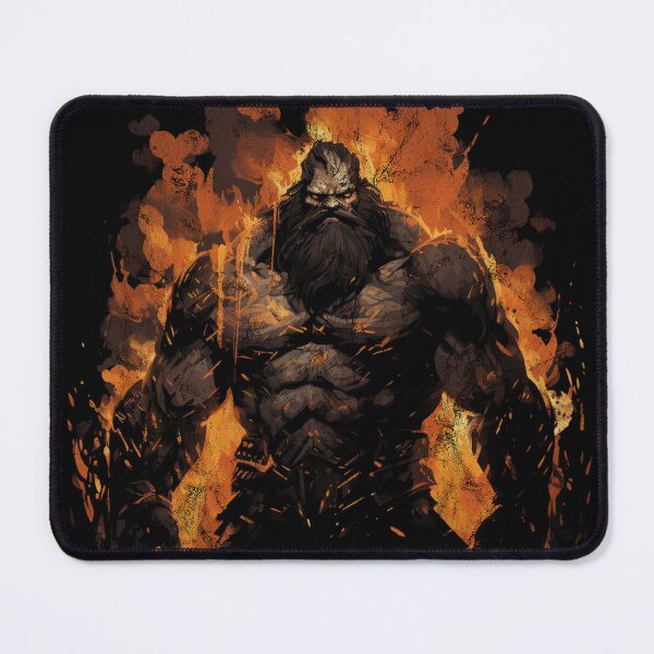 Item preview, Vintage Distressed Street Art Fire Elemental - RPG Monster designed and sold by GVRDesign.
