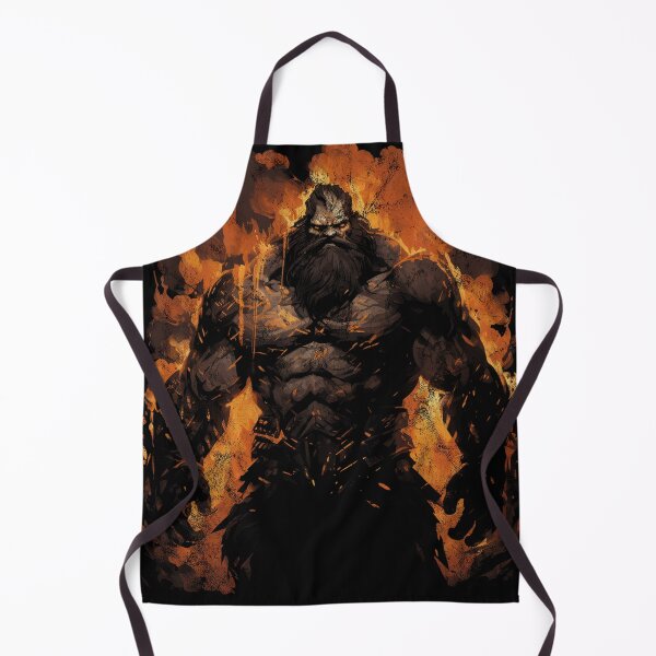 Item preview, Vintage Distressed Street Art Fire Elemental - RPG Monster designed and sold by GVRDesign.