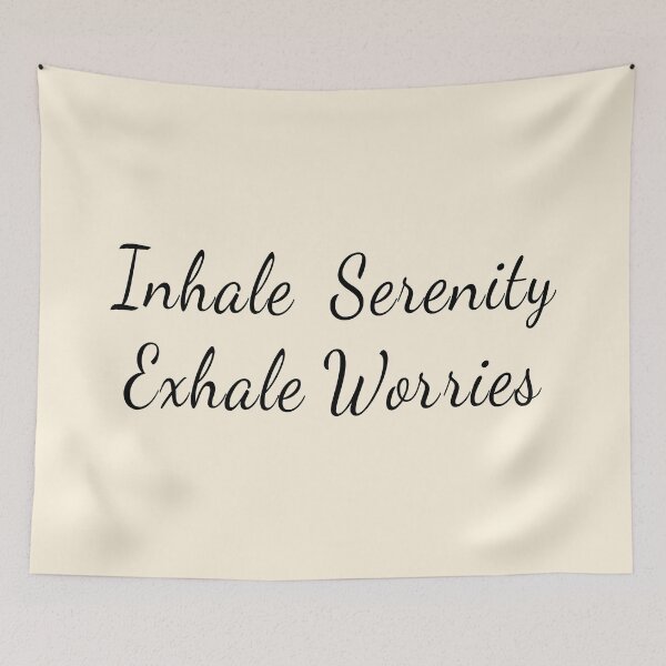 Item preview, Inhale Serenity Exhale Worries designed and sold by Art Happens.