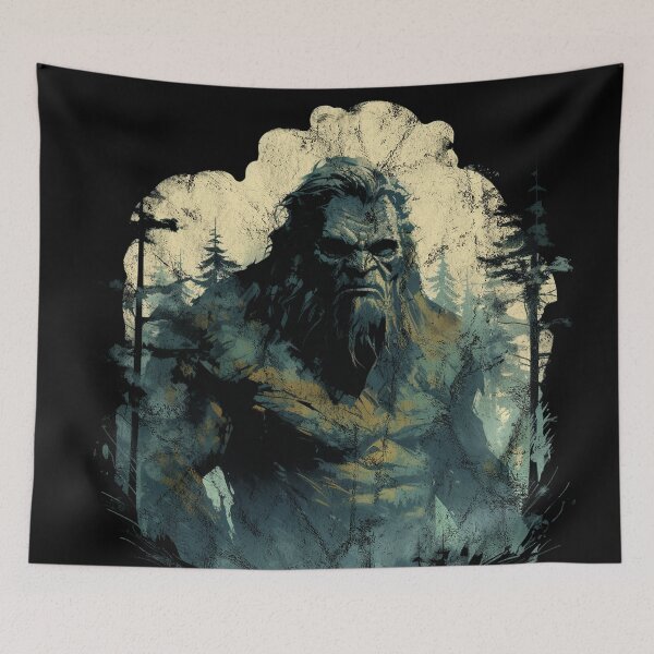 Item preview, Vintage Distressed Street Art Forest Giant - RPG Monster designed and sold by GVRDesign.
