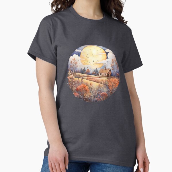 Vista previa del artículo con la obra «Ilustración rústica de otoño, granja de otoño», diseñado y vendido por ZAHARIA DANIELA.