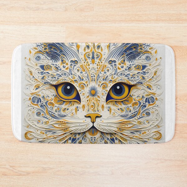 Item preview, The cat face is look like peacock. designed and sold by maii7879.