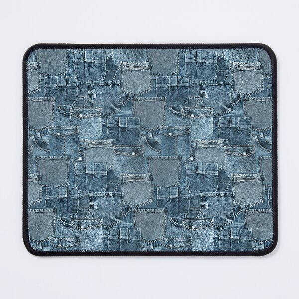 Item preview, Blue Denim Jeans Surface Pocket Patchwork designed and sold by teaw-teaw.