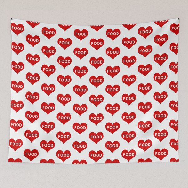 Item preview, FOOD Red Love Heart designed and sold by usernamenaijan.