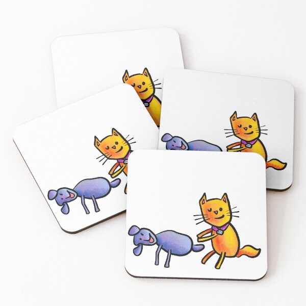 Item preview, Cat and Dog, as Imagined by a 5 Year Old designed and sold by Kendra Malcolm.