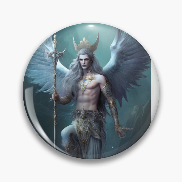 Item preview, A hot Angel water elemental art hybrid art furry anthropomorphic creature manga anime whimsical  designed and sold by Baba  Yaga's Cards.