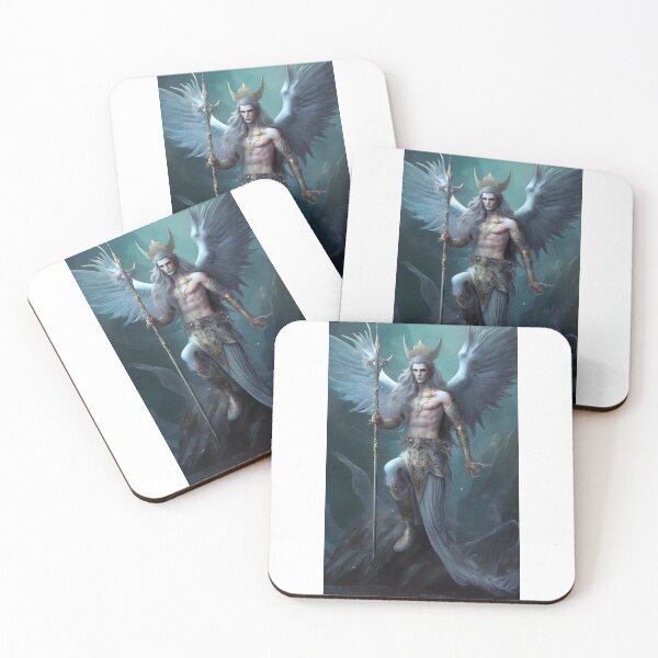 Item preview, A hot Angel water elemental art hybrid art furry anthropomorphic creature manga anime whimsical  designed and sold by Baba  Yaga's Cards.