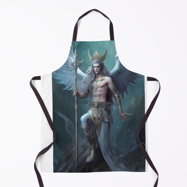 Item preview, A hot Angel water elemental art hybrid art furry anthropomorphic creature manga anime whimsical  designed and sold by Baba  Yaga's Cards.
