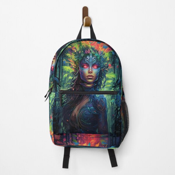 Item preview, Dreamwork forest in the form of a woman in the style of psychedelic neon designed and sold by AI-Only Creations.