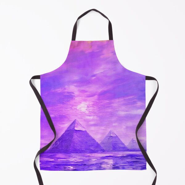 Item preview, The Pyramids of Giza, Egypt, Magenta, AI Generated Art - One of the Seven Wonders of the Ancient World designed and sold by studioSharonKay.