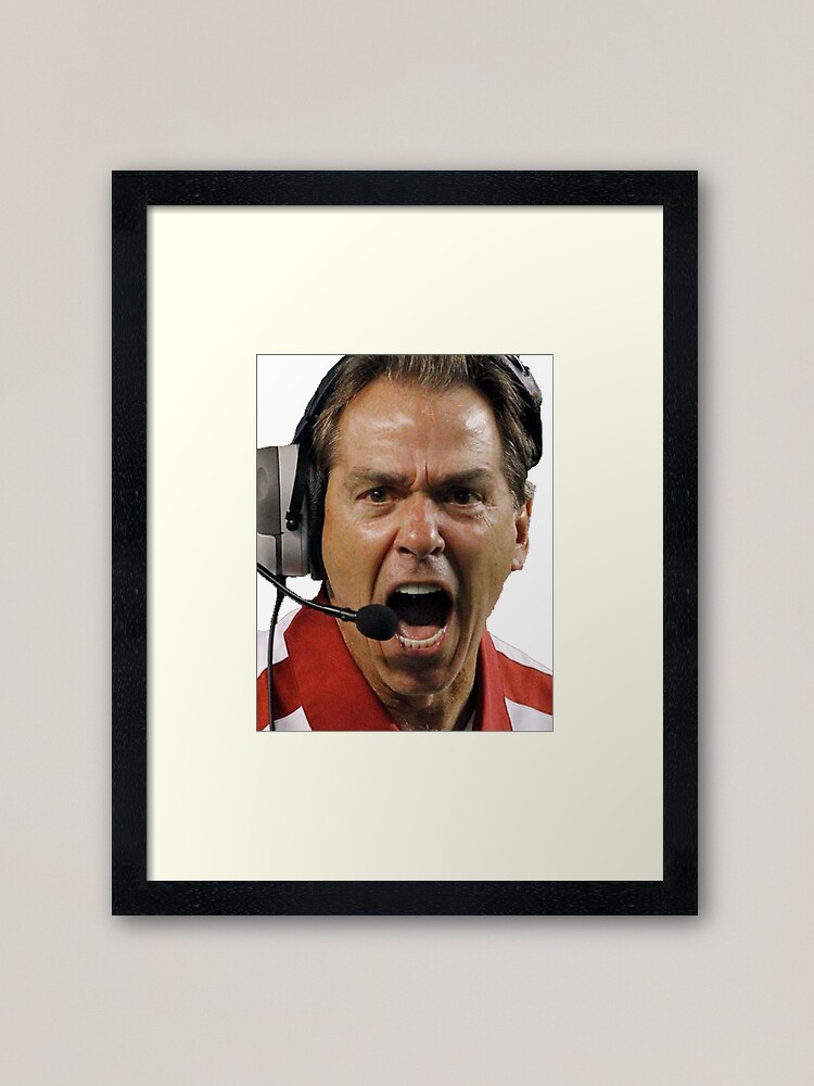 Alternate view of Nick Saban The Hulk Framed Art Print