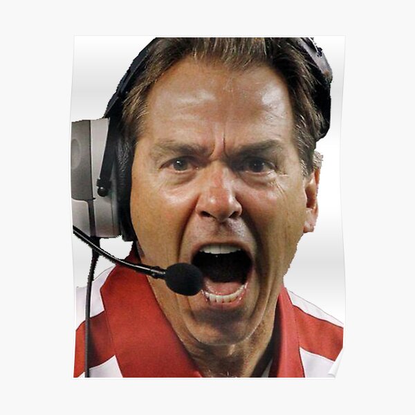 Nick Saban The Hulk Poster