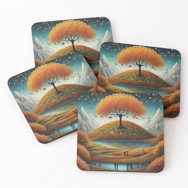 Item preview, Autumn Fall Magical Tree and Pond designed and sold by DigiDesignArt.