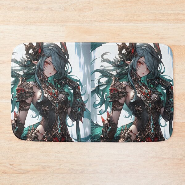 Item preview, Hybrid anime woman wearing an armor in the style of dragon art designed and sold by AI-Only Creations.