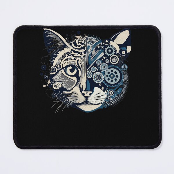Item preview, Mechanical Cat Art 1 designed and sold by Betteroffweird.
