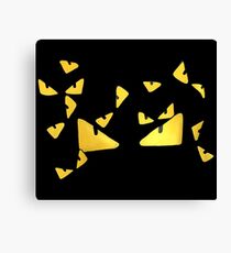 Monster eyes Fendi Handpainted Canvas Print