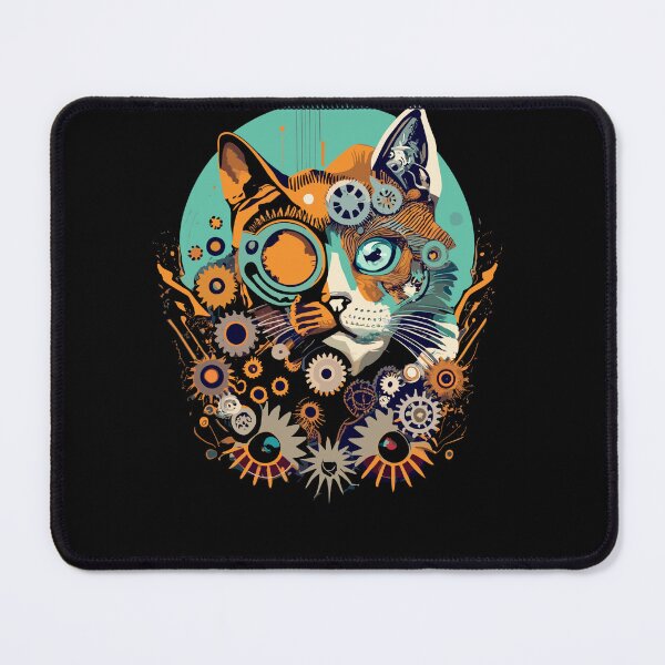 Item preview, Mechanical Cat Art 2 designed and sold by Betteroffweird.