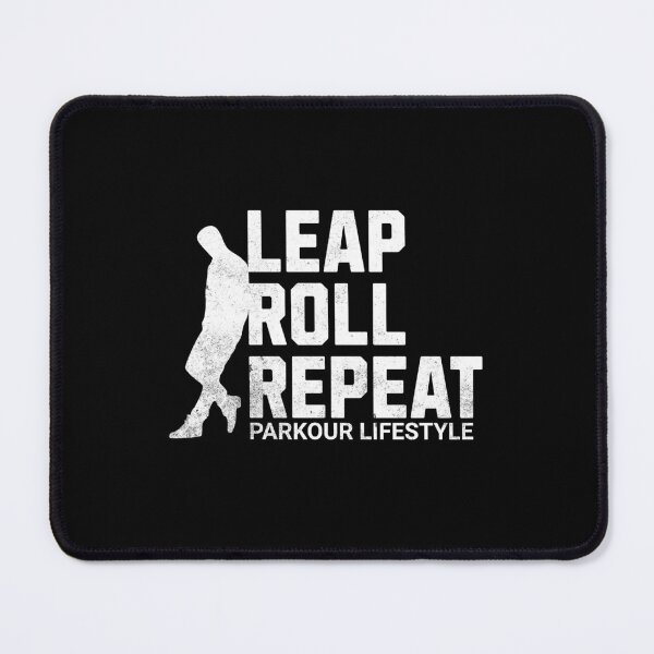 Item preview,  parkour retro vintage style Leap Roll Repeat for men, kids Boys traceur freerunning designed and sold by HosvPrint .s.