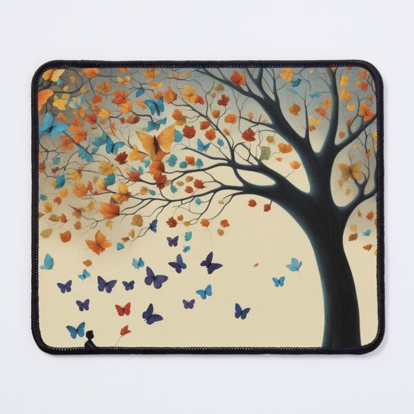 Item preview, Autumn Fall Tree Leaf Fall and Butterflies designed and sold by DigiDesignArt.