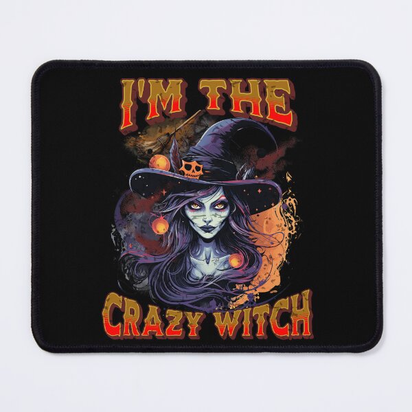 Item preview, I'm The Crazy Witch Spooky Scary Halloween Witches Broom Humor Funny designed and sold by CarantinedChaos.