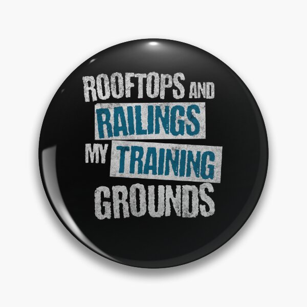 Item preview,  parkour retro vintage style Rooftops and railings my training grounds for men, kids Boys traceur freerunning designed and sold by HosvPrint .s.