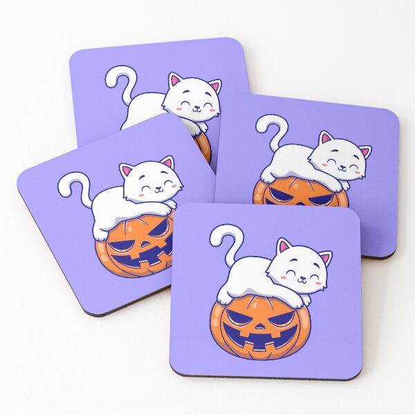 Item preview, Cute Cat Laying on Pumpkin: Halloween Illustration designed and sold by hjian8219.