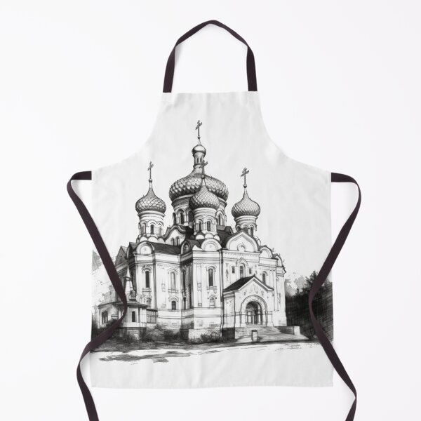 Item preview, Orthodox-Christian Church Sketch - Pencil Art - Illustration designed and sold by SeraphimDesigns.