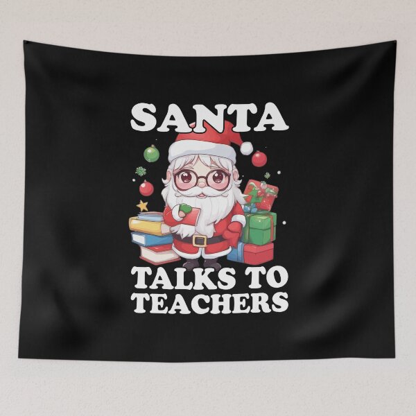 Item preview, Santa Talks to Teachers - A Whimsical Christmas Delight designed and sold by Ridaelb.