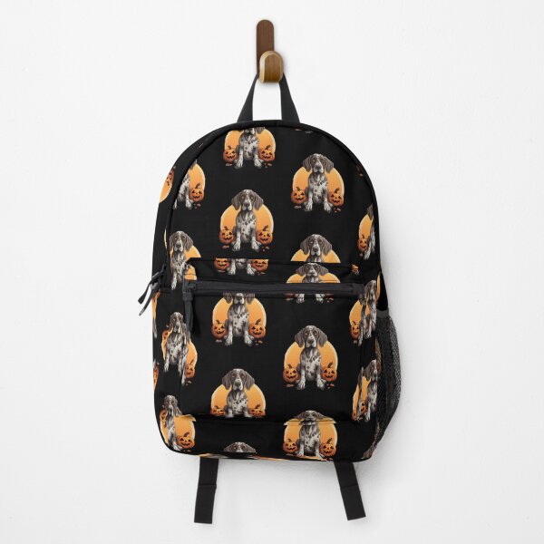 Item preview, Shorthair German Pointer with Pumpkin Halloween designed and sold by ArtFromBeyond.