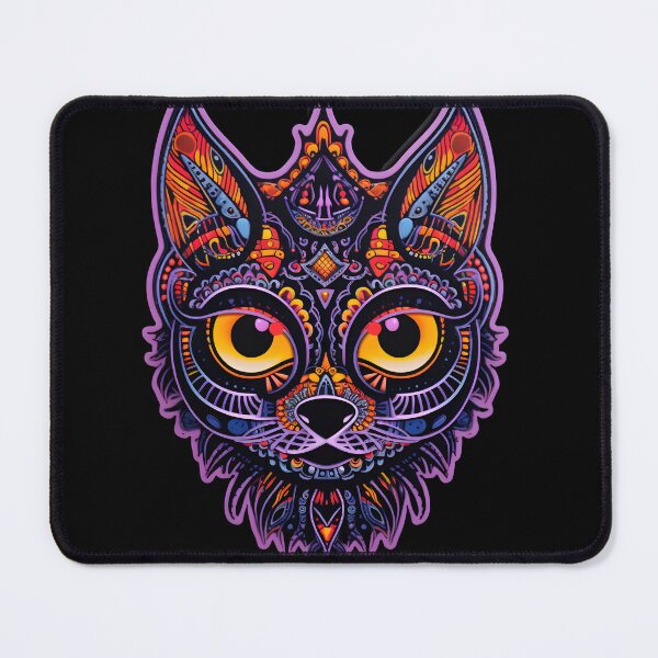 Item preview, Psychedelic Halloween Cats: A Whimsical Feline Fright designed and sold by Mr.Psychedelia.