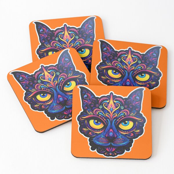 Item preview, Halloween Cat: Otherworldly Feline Magic designed and sold by Mr.Psychedelia.