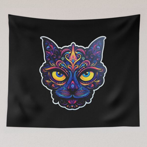 Item preview, Halloween Cat: Otherworldly Feline Magic designed and sold by Mr.Psychedelia.