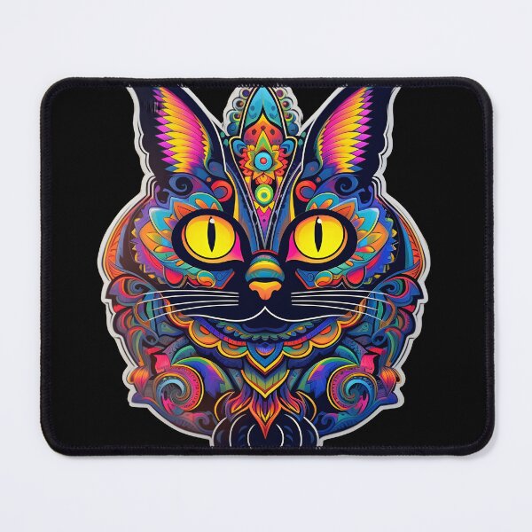 Item preview, Psychedelic Halloween Meowster: A Colorful Haunting designed and sold by Mr.Psychedelia.