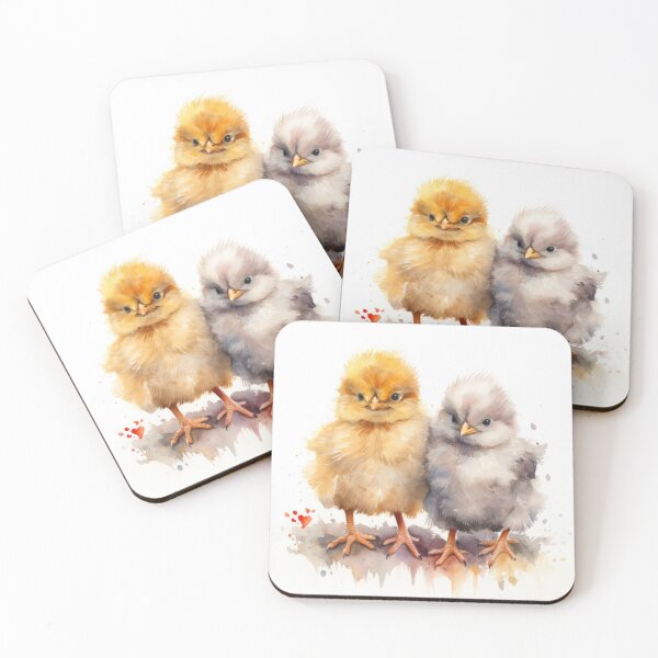 Item preview, Watercolor Baby Chicken Illustration, Rustic, Farmhouse designed and sold by ZAHARIA DANIELA.
