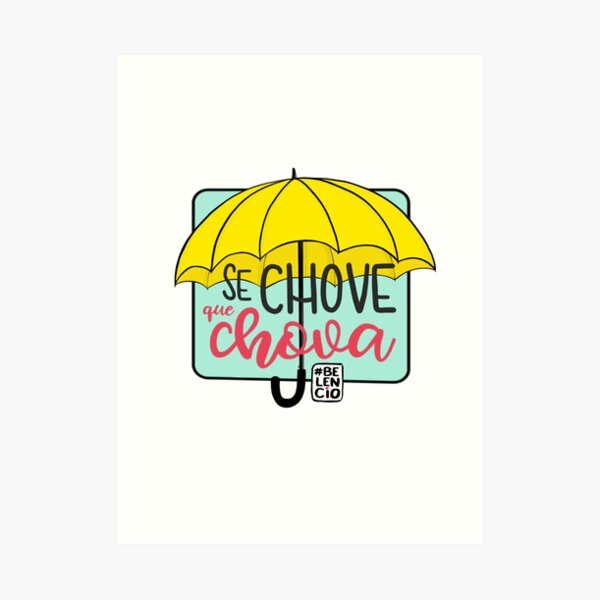Se chove, que chova Lámina artística