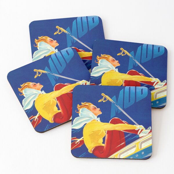 Item preview, Vintage Swiss Skiing travel Sport ski travel poster designed and sold by Glimmersmith.