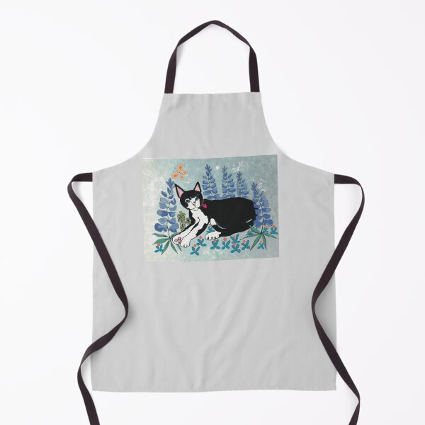 Item preview, Tuxedo Cat in the Flower Garden designed and sold by Janpaints22.