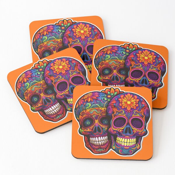 Item preview, Trippy Mexican Skulls: Psychedelic Traditional Delights designed and sold by Mr.Psychedelia.