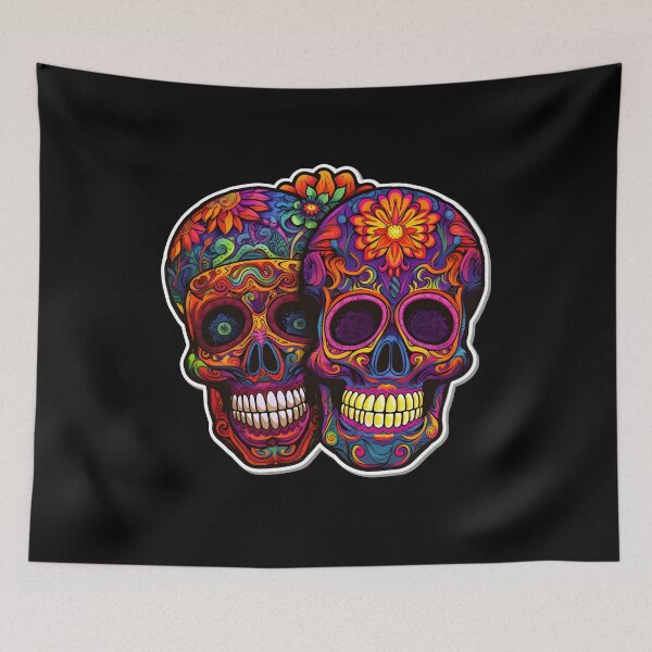 Item preview, Trippy Mexican Skulls: Psychedelic Traditional Delights designed and sold by Mr.Psychedelia.